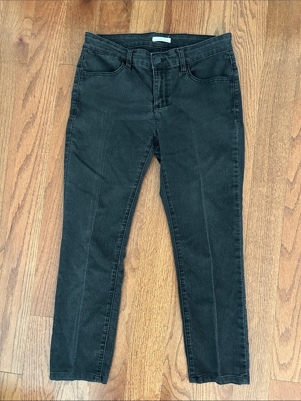 Eileen Fisher Black Skinny Cropped Jeans Jegging Size 6